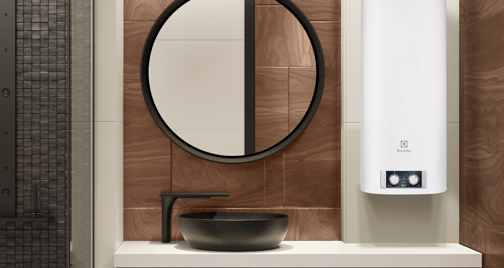 BOJLER ELEKTRYCZNY ELECTROLUX EWH50FMXEEC front lifestyle kolor biały panel sterowania
