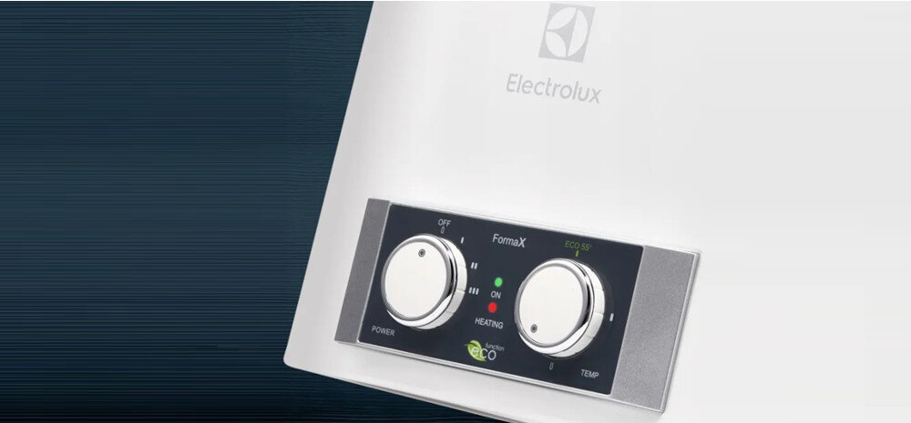 BOJLER ELEKTRYCZNY ELECTROLUX EWH80FMXDLEEC wygodna regulacja temperatury termostat pokrętła bezproblemowa intuicyjna regulacja dokładna temperatura optymalny poziom mocy grzewczej 3 poziomy minimalna maksymalna temperatura