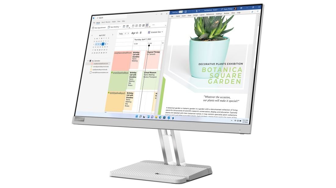 Monitor LENOVO L24e-40 - 1920 x 1080 px 72% NTSC 16.7 miliona kolorów