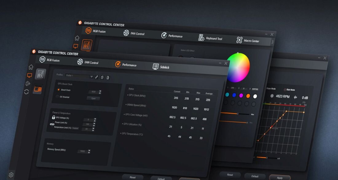 Karta graficzna GIGABYTE GeForce RTX 4060 Ti Aero 8GB OC DLSS 3 - GIGABYTE Control Center 
