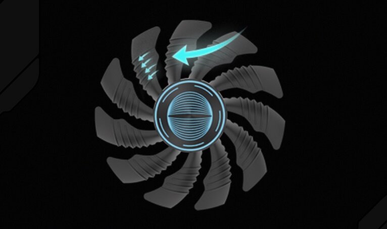 Karta graficzna GIGABYTE GeForce RTX 4060 Ti Eagle OC 8GB - wentylatory