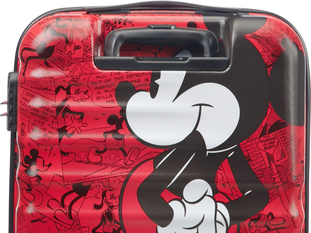 Walizka AMERICAN TOURISTER Disney Mickey Mouse Comics 55 cm Czerwony materiał abs rączka uchwyt