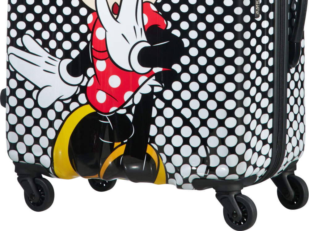 Walizka AMERICAN TOURISTER Disney Minnie Mouse 65 cm Czarno-biały wymiary pojemność linie lotnicze