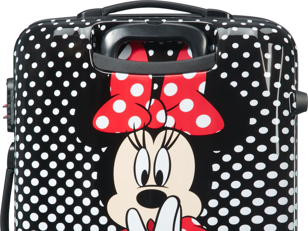 Walizka AMERICAN TOURISTER Disney Minnie Mouse 65 cm Czarno-biały materiał abs rączka uchwyt