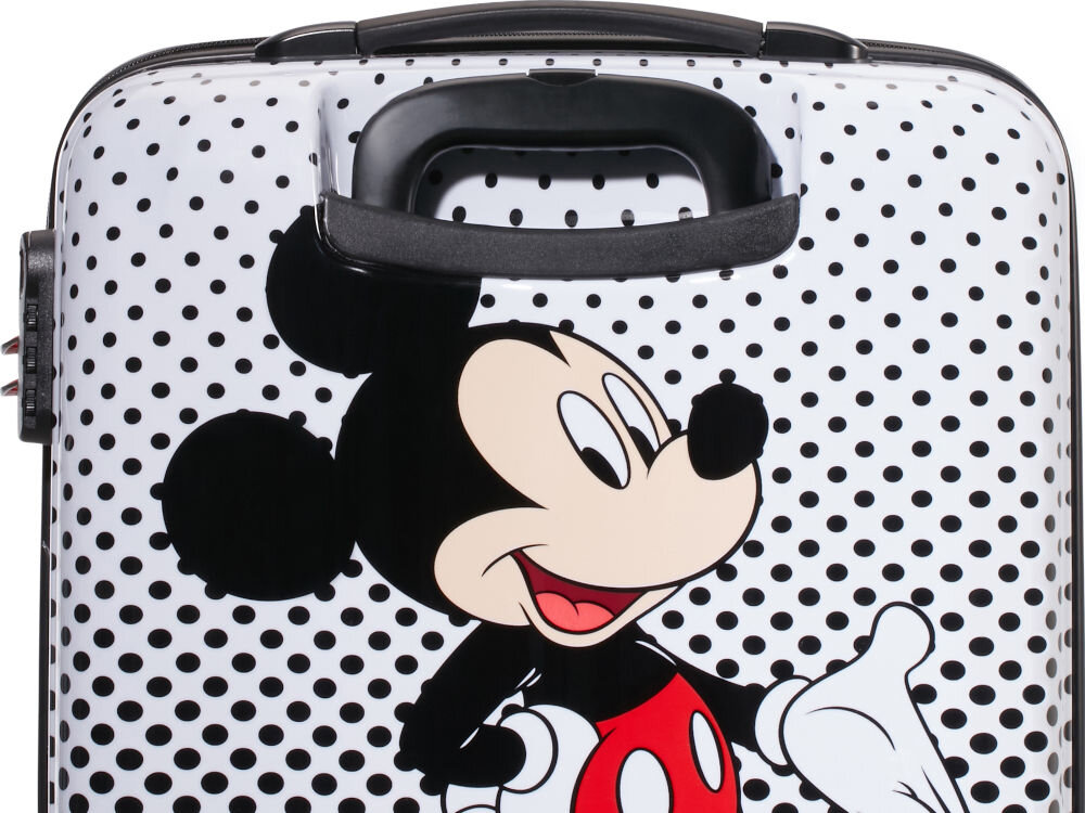 Walizka AMERICAN TOURISTER Disney Minnie Mouse 65 cm Czarno-biały materiał abs rączka uchwyt