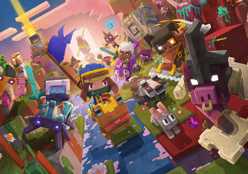 Minecraft Legends - Edycja Deluxe zabawa świat rozgrywka aktualizacja wioska walka przygoda skiny