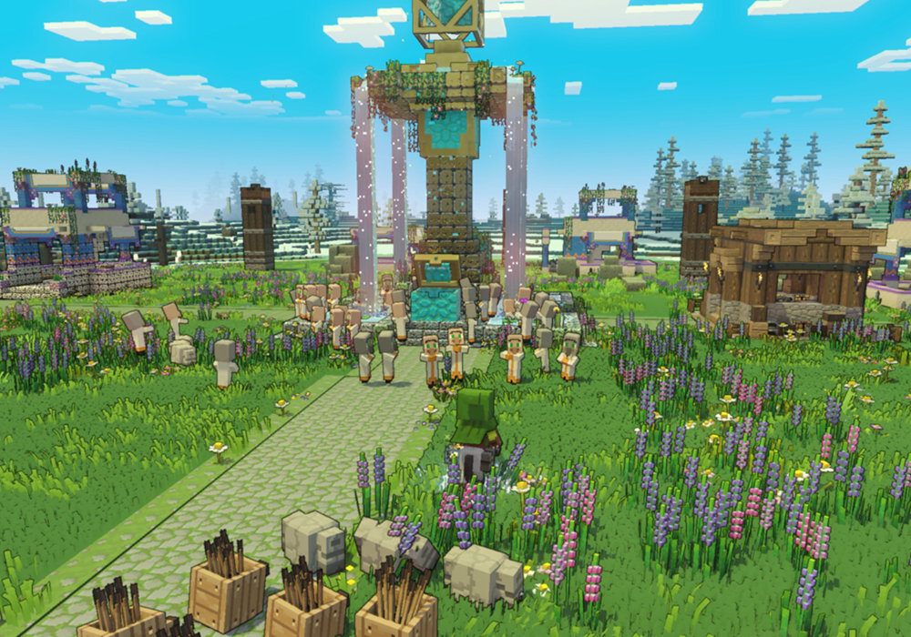Minecraft Legends - Edycja Deluxe zabawa świat rozgrywka aktualizacja wioska walka przygoda skiny