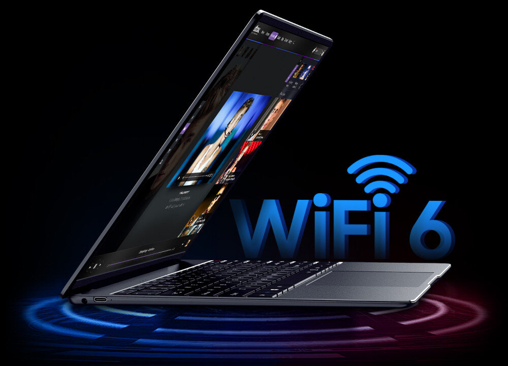 Laptop CHUWI CoreBook X porty podłączenie łączność Wi-Fi