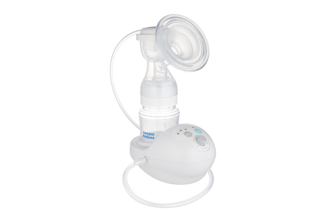 Laktator CANPOL BABIES Easystart Light 12/215 Komfort i bezpieczeństwo Lejek z miękką, silikonową wkładką masującą bezpieczeństwo