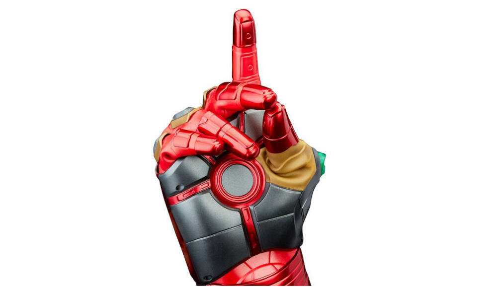 HASBRO-Avengers bohater iron man rękawica kamienie podświetlane efekty dźwięk sceny film ruchome palce zasilana baterie