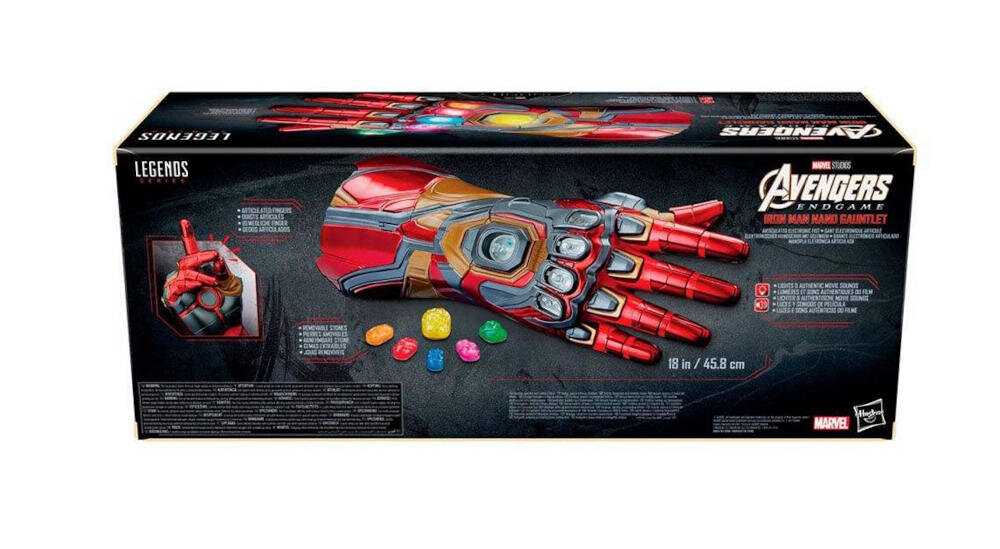 HASBRO-Avengers zestaw rękawica kamienie instrukcja karta gwarancyjna