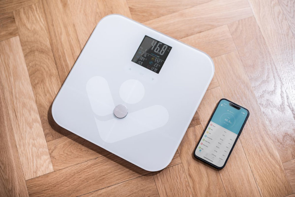 Waga TRUELIFE FitScale W7 BT lacznosc technologia bluetooth aplikacja mobilna