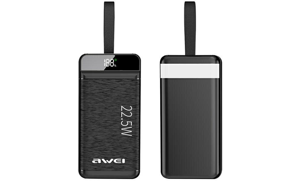 Powerbank AWEI P140K 30000 mAh urządzenia moc ładowanie wymiary bateria pojemność bezpieczeństwo lekkość wygoda