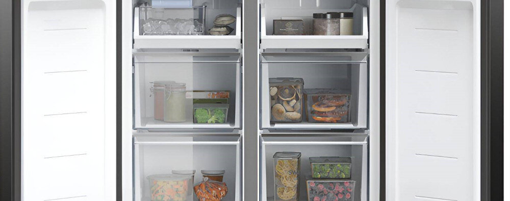 LODÓWKA HAIER HCW58F18EHMP szuflady wysuwane półki zamrażarka