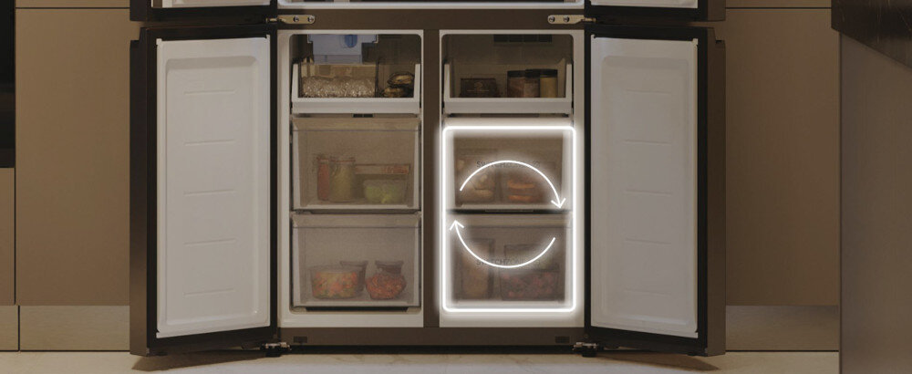 LODÓWKA HAIER HCW58F18EHMP łączenie stref Switch Zone