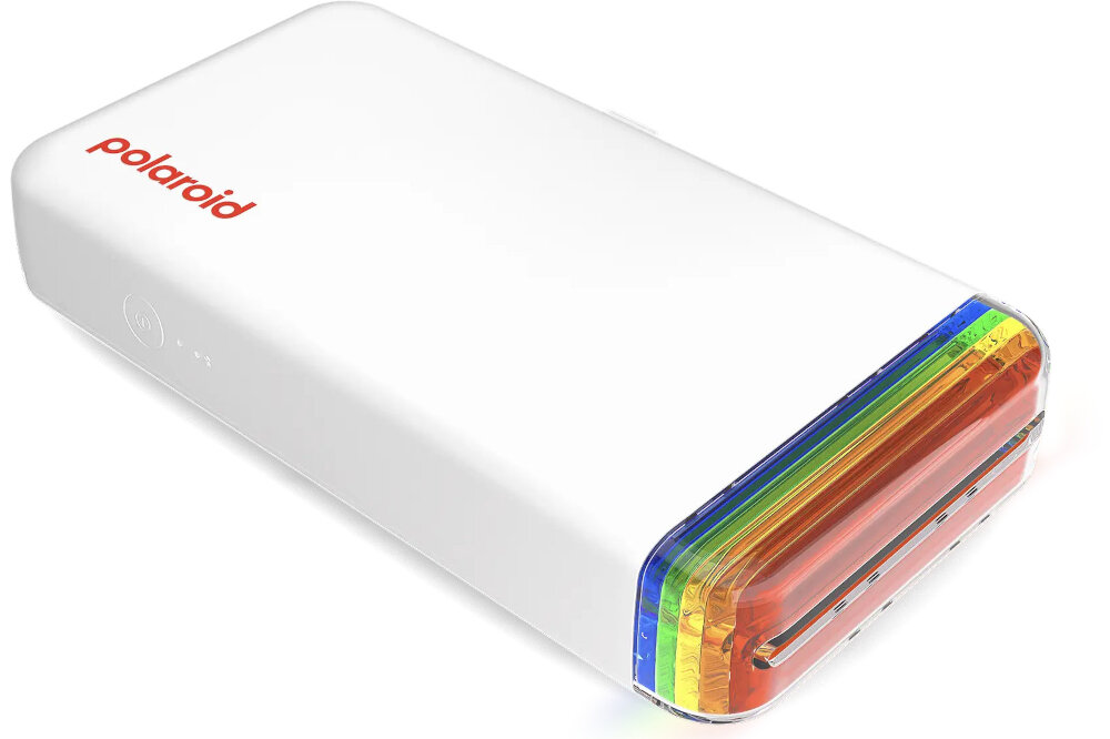 Drukarka POLAROID Hi-Print Pocket Printer E-Box android ios mały rozmiar design detale druk trchnologia łączność bluetooth bateria wytrzymałość