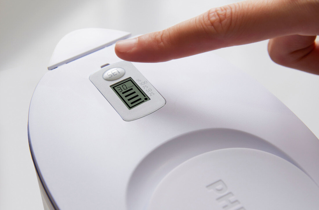 Dzbanek filtrujący PHILIPS AWP2933WHT/58 Biały PHILIPS AWP2933WHT/58 cyfrowy licznik wymiany filtra AWP210 AWP211 AWP212 zmywarka 50°C Licznik nie nadaje się do mycia w zmywarce