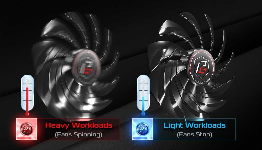 Karta graficzna ASROCK Radeon RX 7600 Phantom Gaming OC 8GB   - Cichego Chłodzenia 0dB  