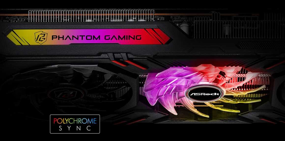 Karta graficzna ASROCK Radeon RX 7600 Phantom Gaming OC 8GB   - Polychrome SYNC  