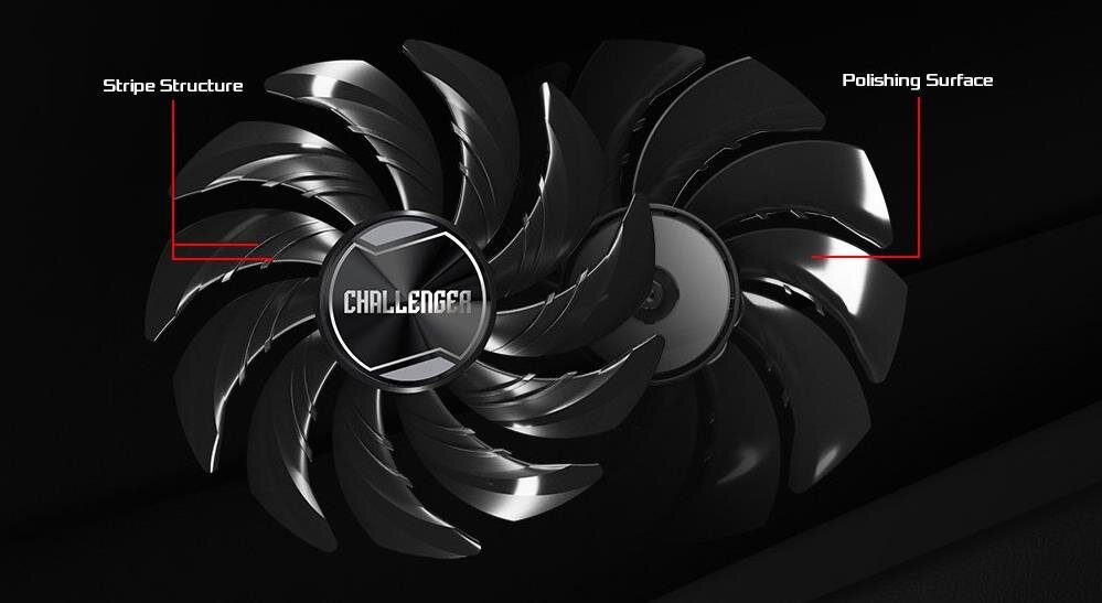 Karta graficzna ASROCK Radeon RX 7600 Challenger OC 8GB - Striped Axial