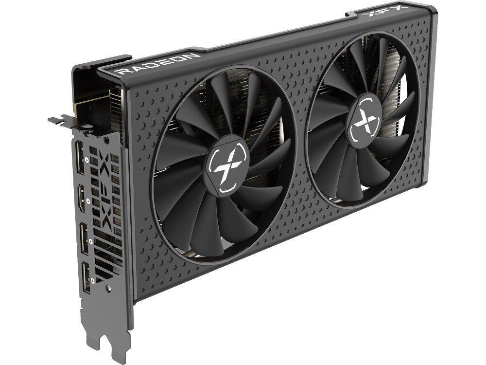 Karta graficzna XFX Radeon RX 7600 Speedster SWFT 210 8GB Core Edition złącza wyjścia podłączenie
