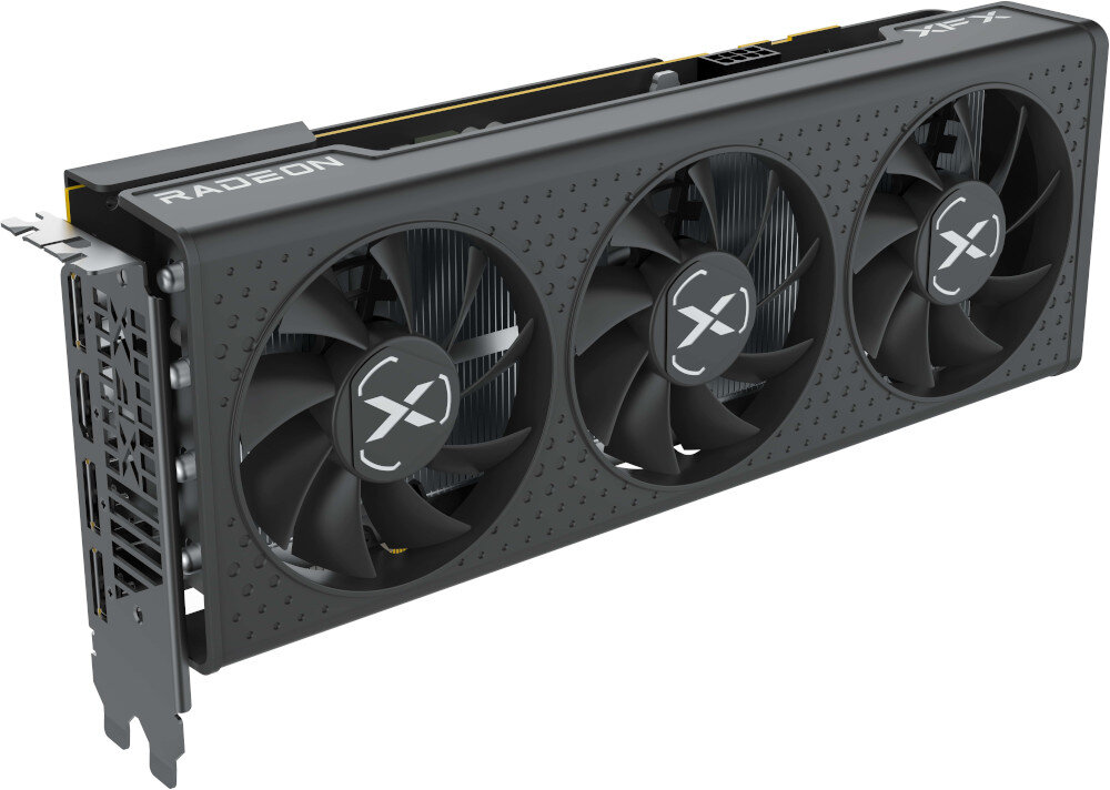 Karta graficzna XFX Radeon RX 7600 Speedster QICK 308 8GB Black Edition porty podłączenie złącza