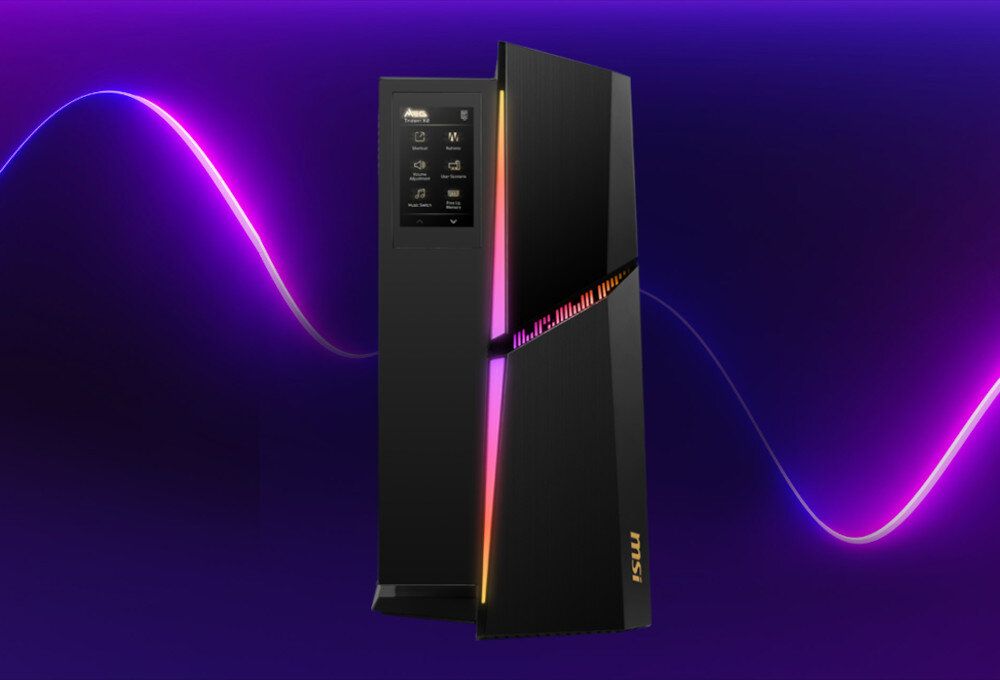 Komputer MSI MEG Trident X2 13NUI-004EU podświetlenie obudowa kolory