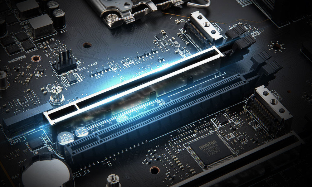 Komputer MSI MEG Trident X2 13NUI-004EU złącze interfejs PCIe przepustowość