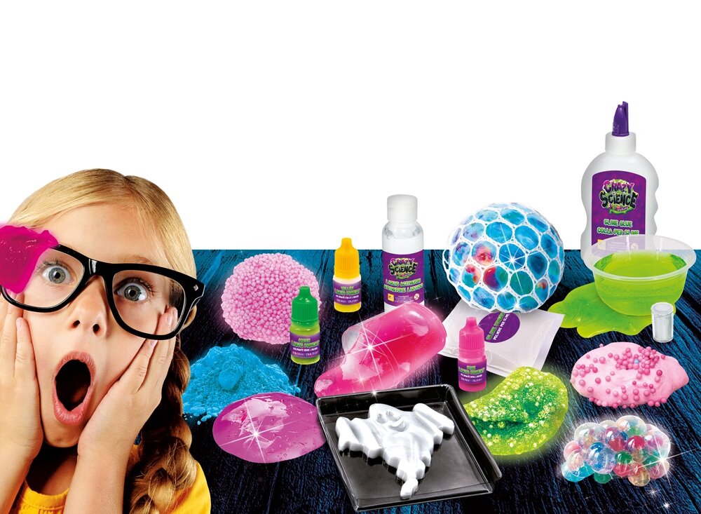 Zestaw kreatywny LISCIANI Crazy Science Slime w Ciemności 304-PL89239 samodzielne tworzenie, eksperymentowanie, rozwój pasji badawczych i naukowych