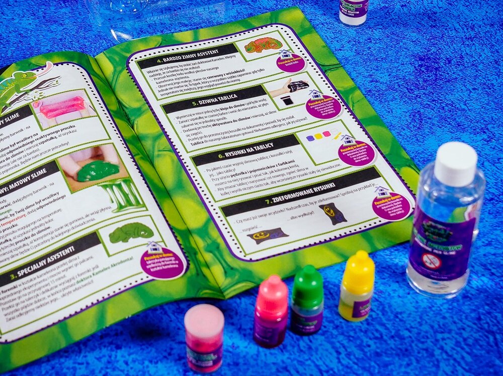 Zestaw kreatywny LISCIANI Crazy Science Slime Kameleon 304-PL89246 pomysł na prezent, dla małych odkrywców, mnóstwo radości
