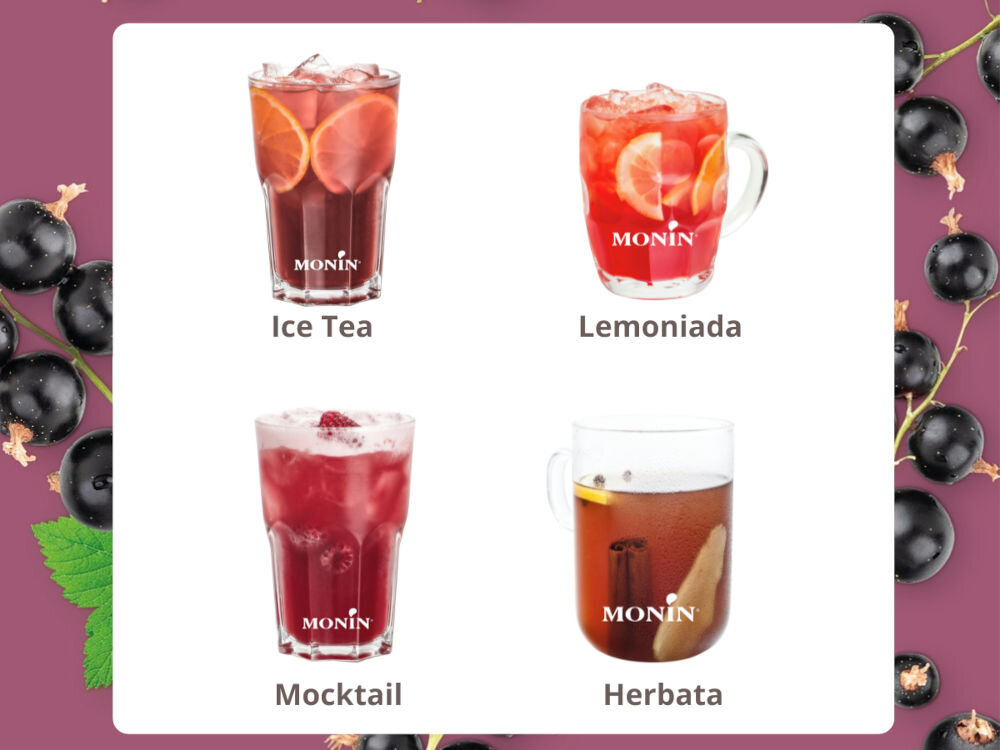 Syrop do herbaty MONIN Czarna Porzeczka 250 ml nieograniczone możliwości