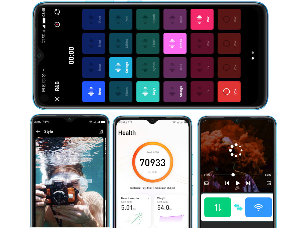 Smartfon Infinix smart 7 ekran bateria aparat procesor ram pamięć pojemność rozdzielczość zdjęcia filmy opis dane cechy blokady system łączność wifi bluetooth obudowa szkło odporność porty muzyka transfer sieć przekątna matryca waga czujniki oled amoled ips
