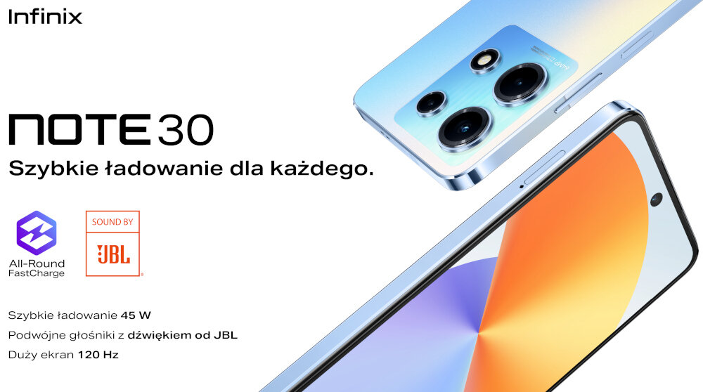 INFINIX Note 30 8/128GB 6.78" 120Hz Niebieski X6833B Smartfon - niskie ...