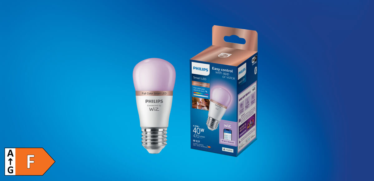 Inteligentna żarówka LED PHILIPS WFB P45 922-65 E27 P45 4,9 W 40 W 470 lm 2200-6500 K