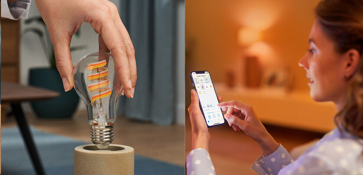 Inteligentna żarówka LED PHILIPS G95 927-65 Smart LED aplikacji, głosu Google Assistant Amazon Alexa pilota WiZ włączników światła
