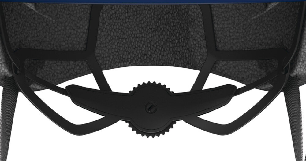 Kask rowerowy ABUS Skurb Ciemnoniebieski (rozmiar M) regulacja za pomoca piersienia w zakresie 55-59 cm stabilność doskonale dopasowanie