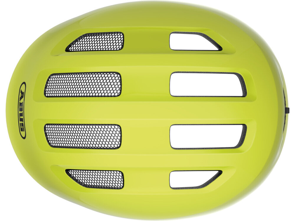 Kask rowerowy ABUS Smiley 3.0 Żółty dla Dzieci (rozmiar S) 4 wloty 4 wyloty powietrza bardzo dobra cyrkulacja wentylacja wyjmowana wyściółka można prac bardzo wygodny