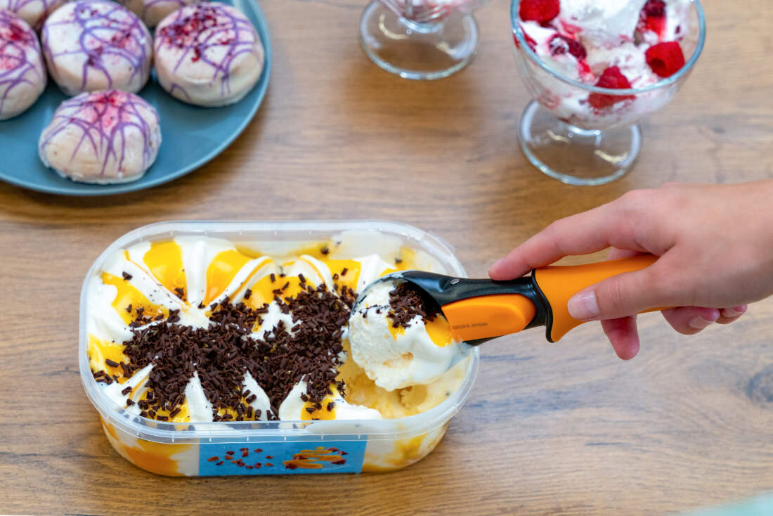 Łyżka do lodów GÖTZE & JENSEN KA124 dźwignia mycie w zmywarce lody kulki