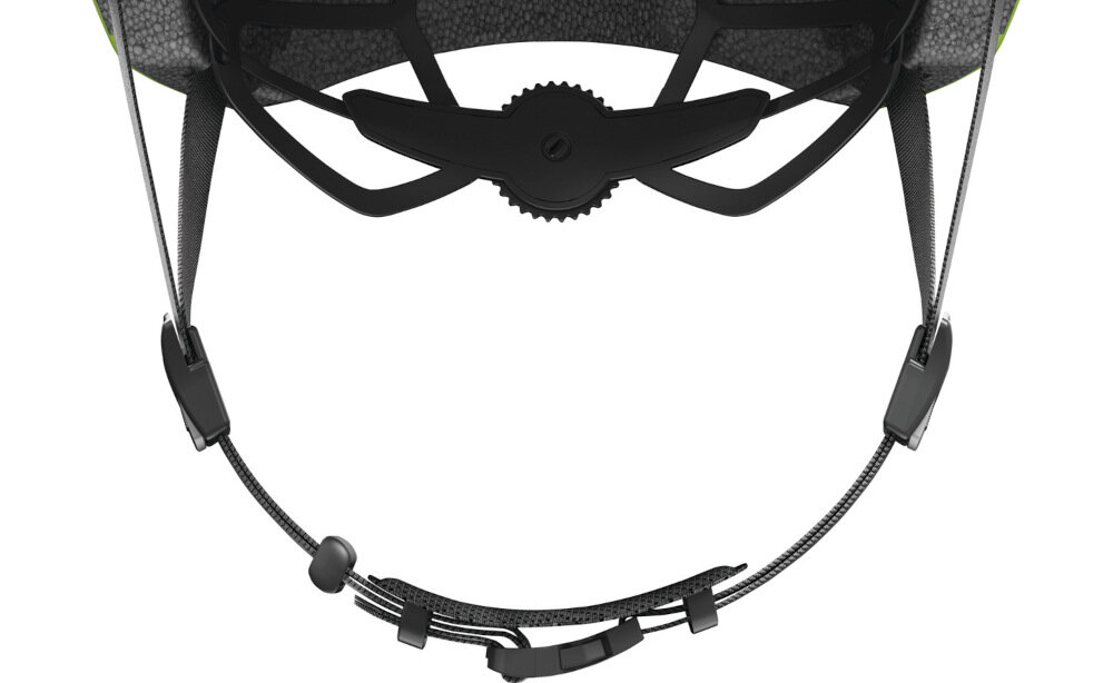 Kask rowerowy ABUS Skurb Zółty (rozmiar M) regulacja za pomoca piersienia w zakresie 58-61 cm stabilność doskonale dopasowanie