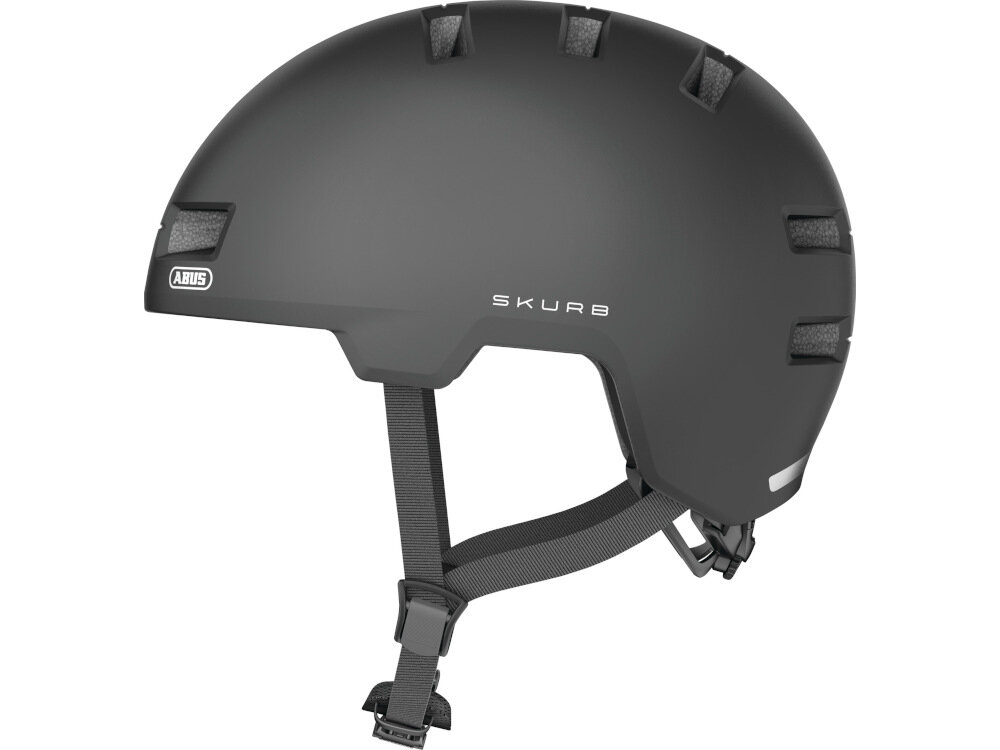 Kask rowerowy ABUS Skurb Ciemnoszary (rozmiar L) dla osób dorosłych bezpieczeństwo komfort