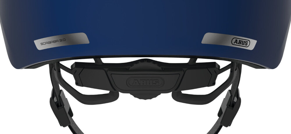 Kask rowerowy ABUS Scraper 3.0 Ciemnoniebieski (rozmiar L) odblaski