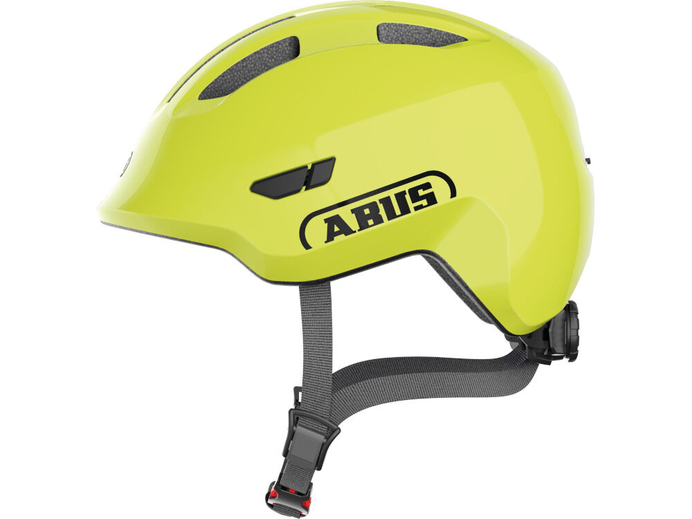 Kask rowerowy ABUS Smiley 3.0 Żółty dla Dzieci (rozmiar M) do bezpiecznego poruszania komfort