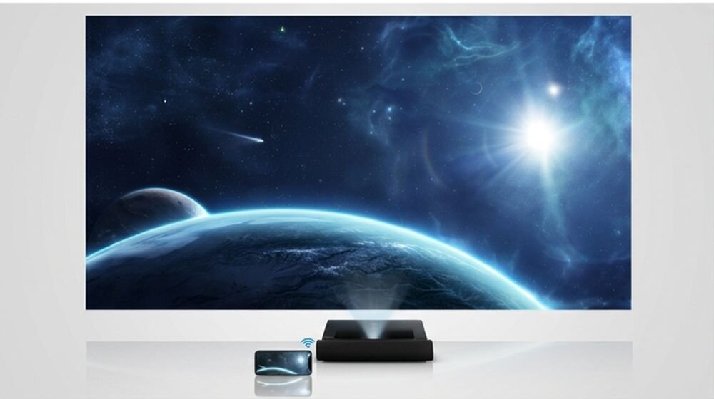 Projektor laserowy VIEWSONIC X2000L-4K Wi-Fi 5 GHz bezprzewodowe dublowanie ekranu, projektor wyświetlający obraz na ścianie