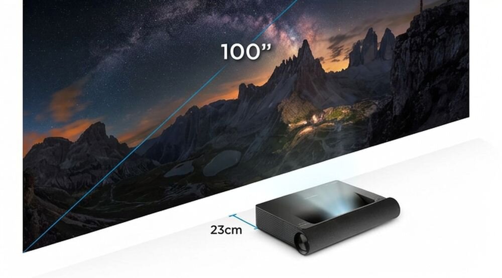 Projektor laserowy VIEWSONIC X2000L-4K ultrakrótkiego rzutu 0,22 ekran 100 cali odległość 23 cm od ściany, projektor z wyświetlanym ekranem