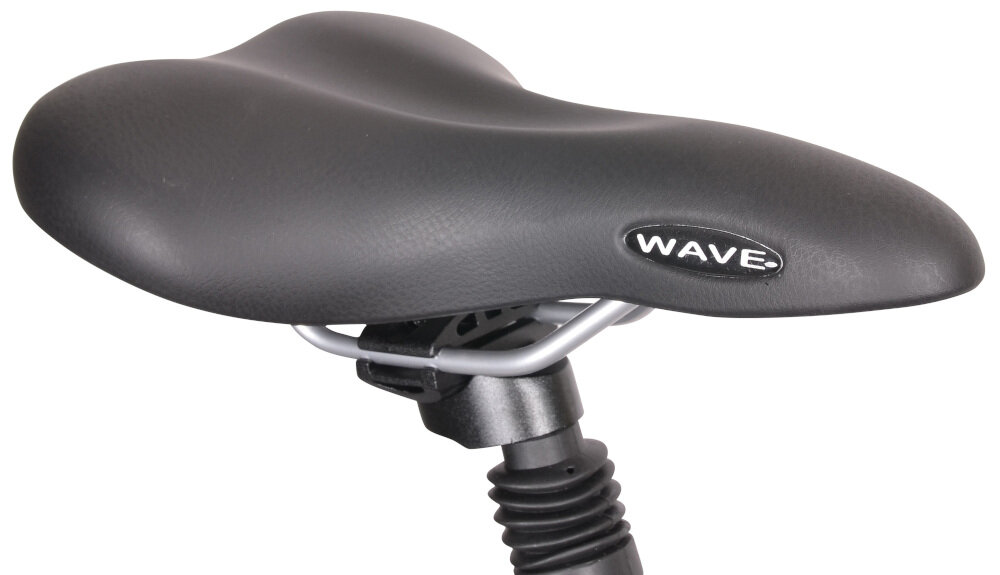 Rower trekkingowy INDIANA X-Road 3.0 M23 28 cali męski Czarno-brązowy prosta sztyca siodełka wytrzymała trwała siodełko marki SELLE ROYAL Wave 8214 HEC ergonomiczna konstrukcja nie odkształcałca się bardzo wygodne