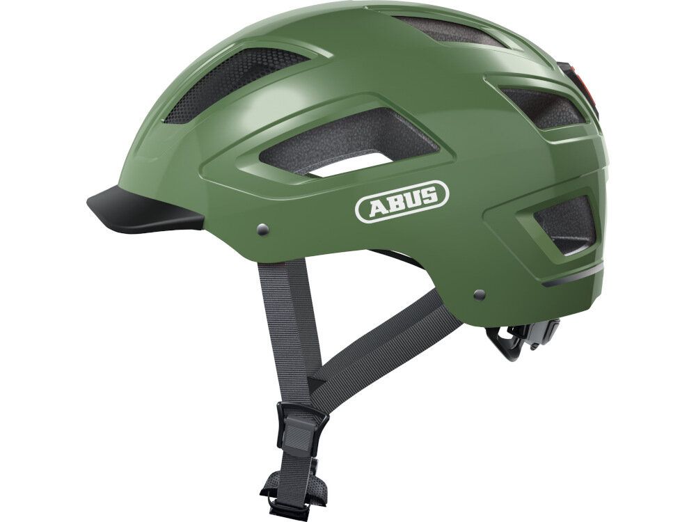 Kask rowerowy ABUS Hyban 2.0 Zielony Miejski (rozmiar M) dla dosroslch bezpieczenstwo komfort