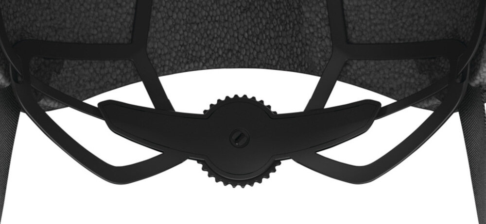 Kask rowerowy ABUS Skurb Czarny (rozmiar L) regulacja za pomoca piersienia w zakresie 58-61 cm stabilność doskonale dopasowanie