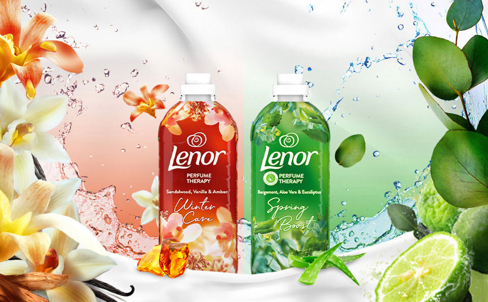 Płyn do płukania LENOR poczuj moc terapii zapachowej