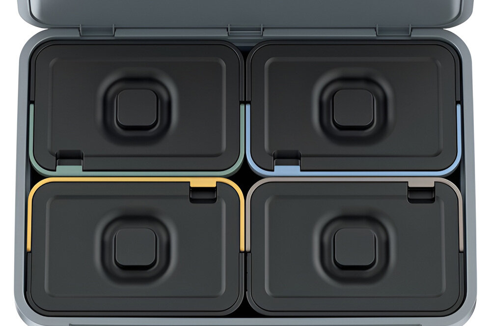 Kosz na śmieci KEDEN Systema NKS60W4-429U 4 x 10L Szary pojemnosc porzadek srodowisko