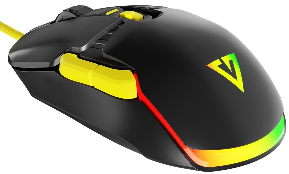 Mysz MODECOM Volcano Jager konfigurowalna Ciche przełączniki Sensor LED RGB